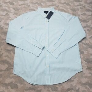 Reed Edward Shirt Mens‎ XL Blue Long Sleeve Button-Up NWT